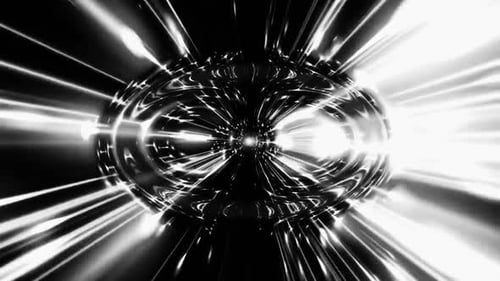 White Lights Rays Glow Animation