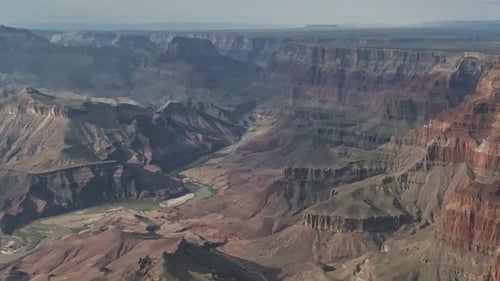 Cinematic Aerial Helicopter Footage of Grand Canyon National Park in Arizona