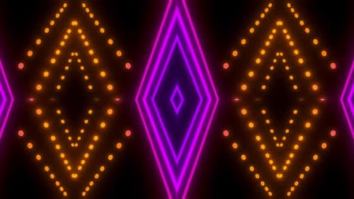 Dynamic neon light abstract background with vibrant geometric patterns
