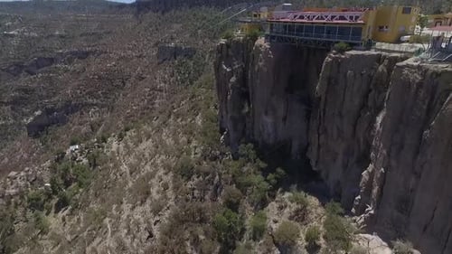 Vol en tyrolienne à Divisadero, Copper Canyon, Chihuahua, Mexique