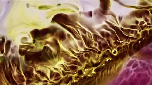 Abstract Fluid Colors Swirling Background