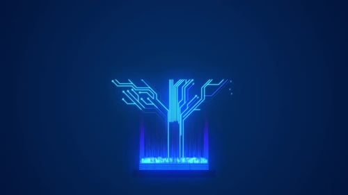Digitaler Baum mit Schaltungszweigen