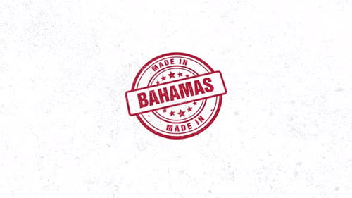 Made In Bahamas Rubber Stamp