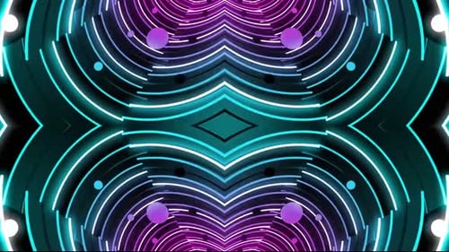 Túnel de néon dinâmico pulsante com energia e luz vibrantes