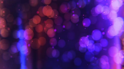 Dynamic Abstract Bokeh Background with Glowing Colorful Light Streaks