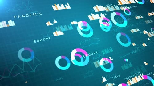 Pie Bar and Charts Line Financial Stock Exchange Data and Charts Profits