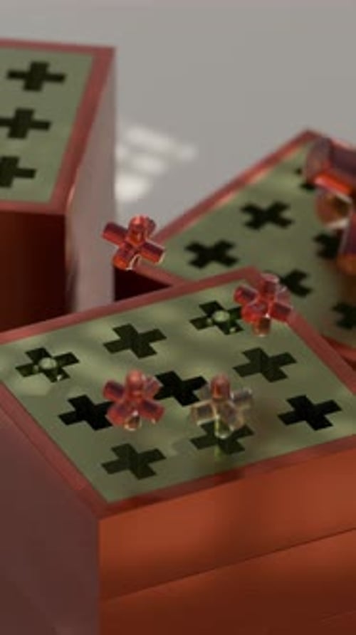 Animação em loop 3D Jumping Cross