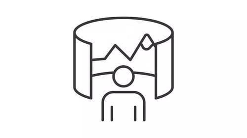 Virtual tour line animation