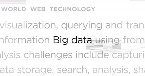 Big Data headline titles media seamless loop