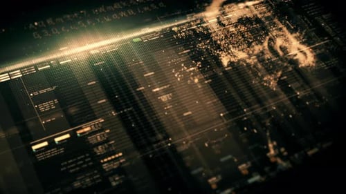 Fortschrittliche Benutzeroberfläche für die Datenmatrix-Simulation mit einer hochmodernen digitalen Umgebung mit einer dynamischen und immersiven