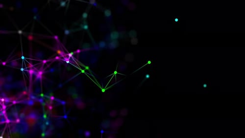Abstract Glowing Plexus Network Background Loop