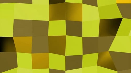 Wavy Background of Squares with Shimmering Colors