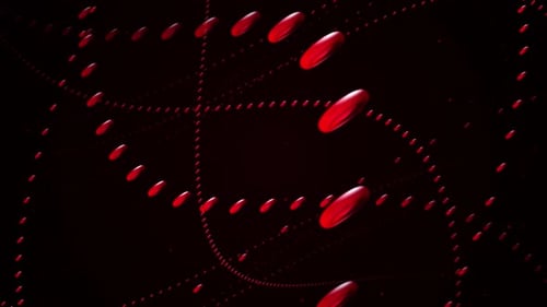 Red Blood Cells Helix Molecular Science Background Animation