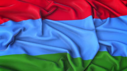 Realistic Waving Flag Loop Background Animation