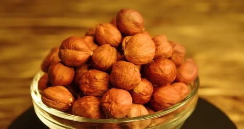 Smooth Rotation of Hazelnuts