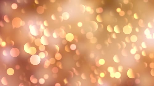 Golden Bokeh Light Particles Background Animation