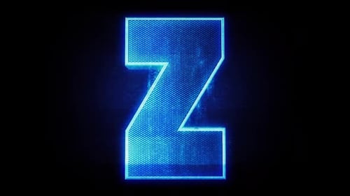 Holographischer Buchstabe Z