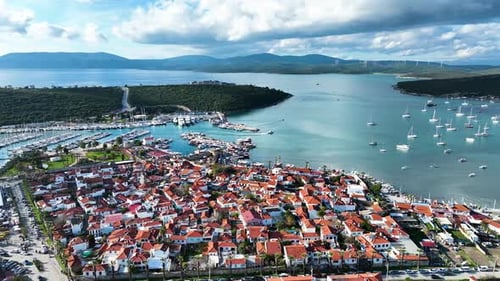 Blick auf die Drohne von Sığacık