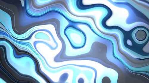 Abstract Fluid Blue Wavy Background Animation