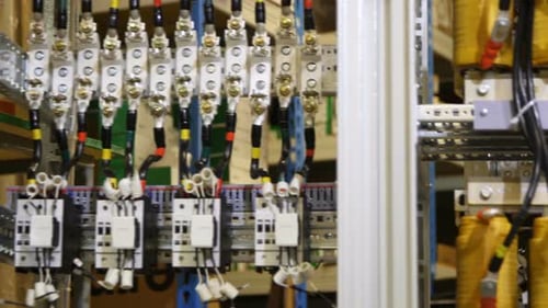 Detailed View of Electrical Wiring System