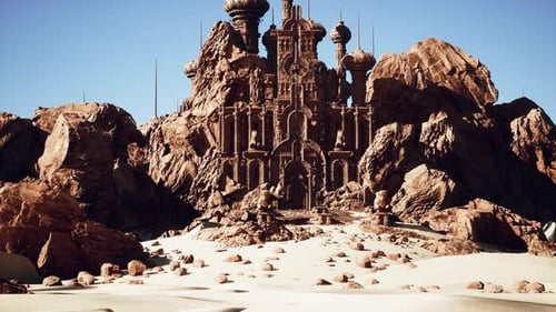 A Very Strange Looking Building in the Middle of a Desert