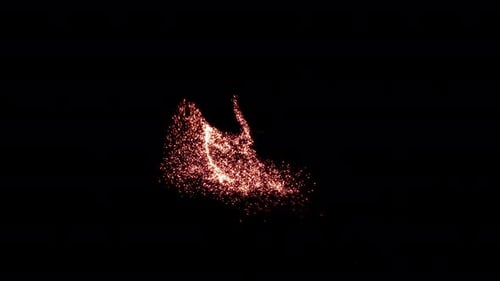 Golden Sparks Flow-Hintergrund