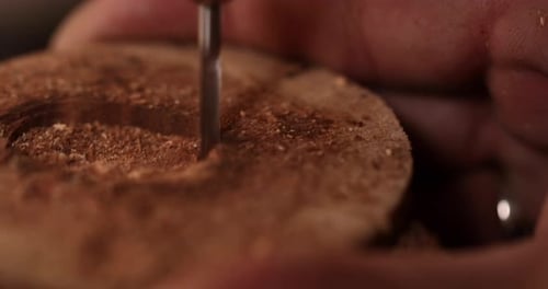 Drill Bit Creating Perfect Circle in Wood