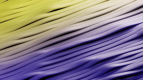 Abstract Surface of Multicolored Waving Lines Background 3d Loop