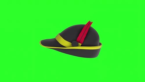 Luxury Hat 3d object rotating loop