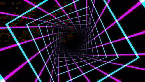 Pink And Cyan Moving Bright Elements Background Vj Loop In 4K