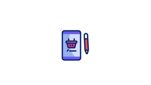 Animated Smartphone Shopping Checklist with Digital Pen