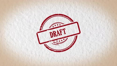 Draft Stamp Style Word