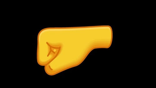 Animated Fist Punch Emoji Icon