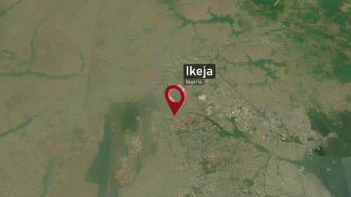 Ikeja City Zoom (Nigeria) from Space to Earth