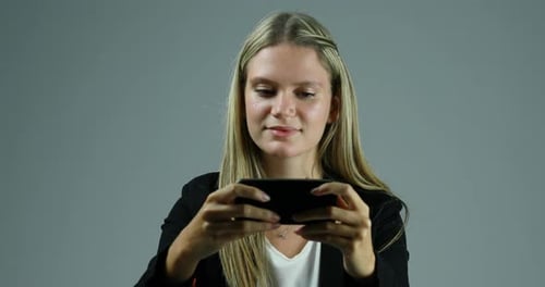 Frustrated Woman Throws Phone After Bad News