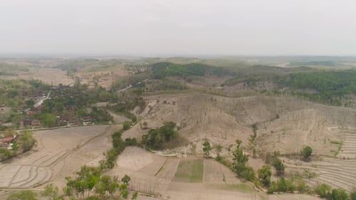 Paysage agricole en Indonésie