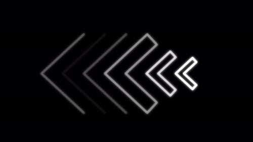 Abstract Neon Chevron Line Pulsing Animation