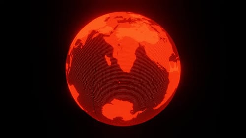 Red Earth Sci-Fi-Hintergrund-Loop-Animation in 1080HD