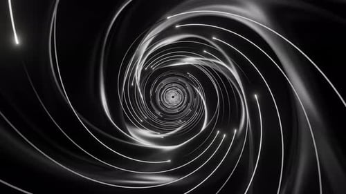 Abstract Swirling Light Tunnel Video