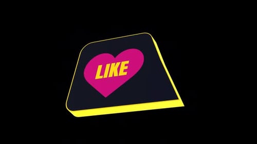 Corazón con forma de icono de neón