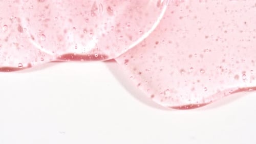 Light Pink Gel Slowly Fills Frame