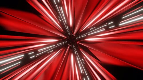 Red And White Dimension X Background Vj Loop In 4K