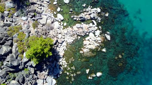 Aerial Top View It is Crystal Clear Like a Mountain Lake