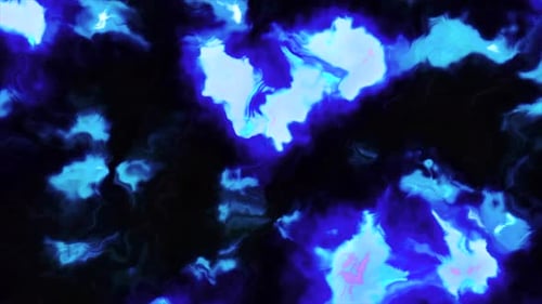 Dynamic Abstract Blue Fluid Energy Background Loop