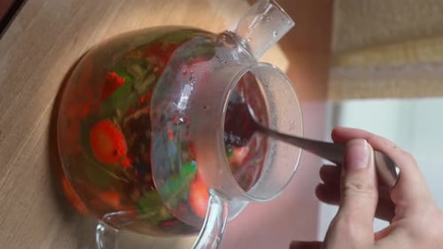 Tea brewing process, tea ceremony,