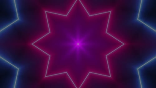 Neonlicht in abstrakter Form 14
