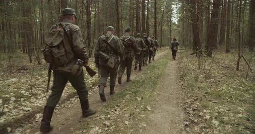 Group Of Reenactors Dressed As