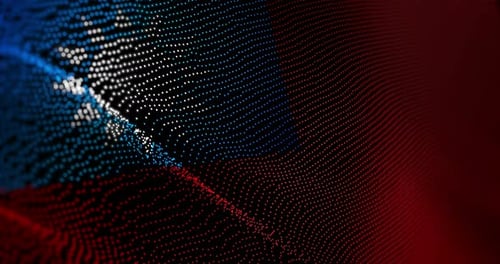 Drapeau taïwanais agitant un bruit de glitch