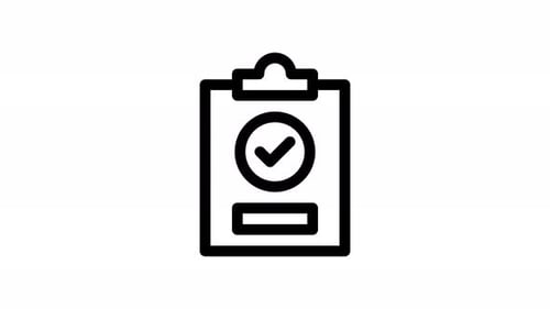 Animated Checklist Complete Icon for Business
