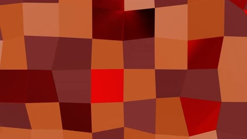 Wavy Background of Squares with Shimmering Colors